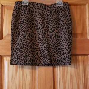 Animal print skirt